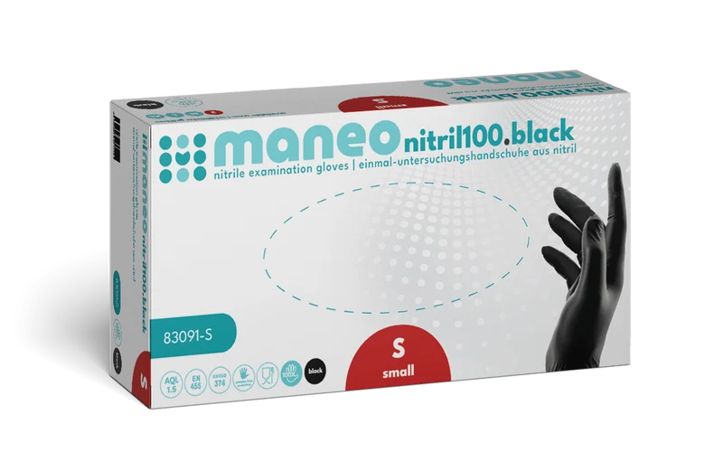 MANEO Nitril-Handschuhe, hygienisch und strapazierfähig