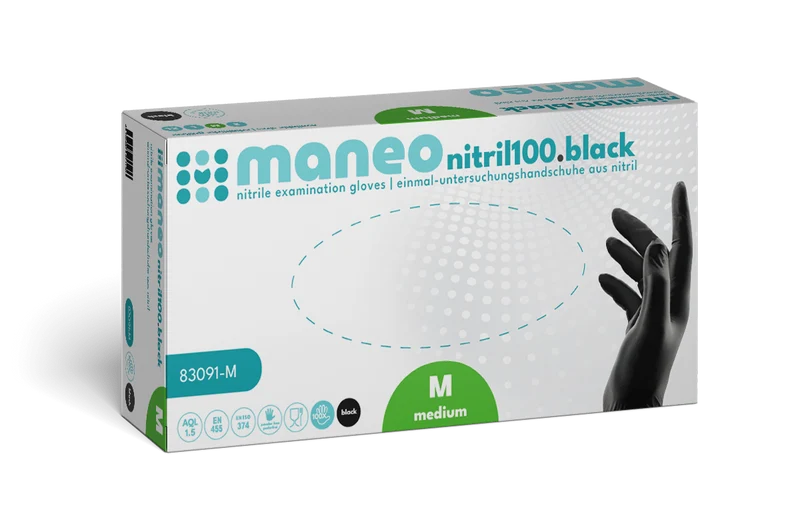 MANEO Nitril-Handschuhe, hygienisch und strapazierfähig