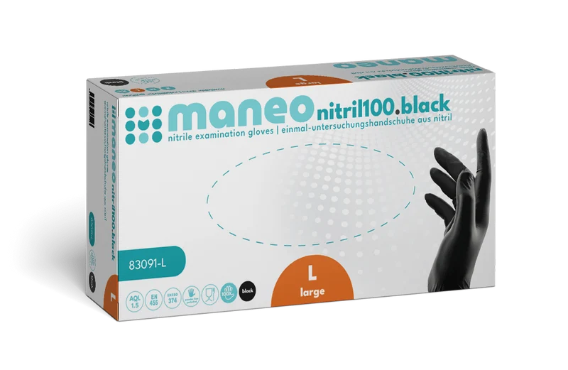 MANEO Nitril-Handschuhe, hygienisch und strapazierfähig