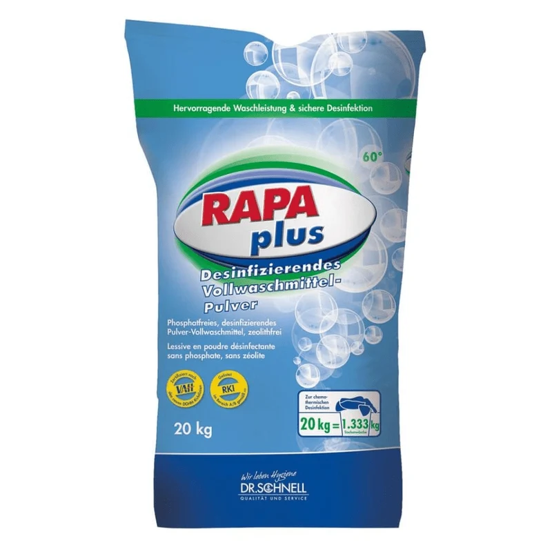 Dr. Schnell RAPA PLUS Wäschedesinfektion Pulver für Wäschehygiene | Packung (20 kg)