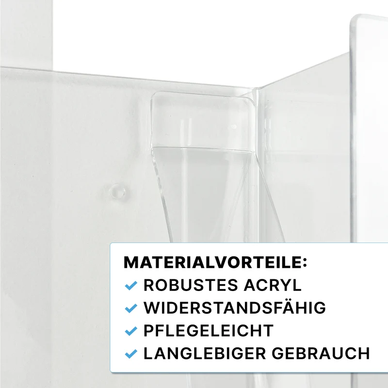 ARNOMED Handschuhspender zur 3-fach Befüllung Handschuhhalter aus Acryl transparent