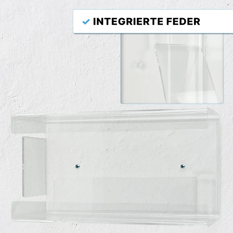ARNOMED Handschuhspender zur 3-fach Befüllung Handschuhhalter aus Acryl transparent