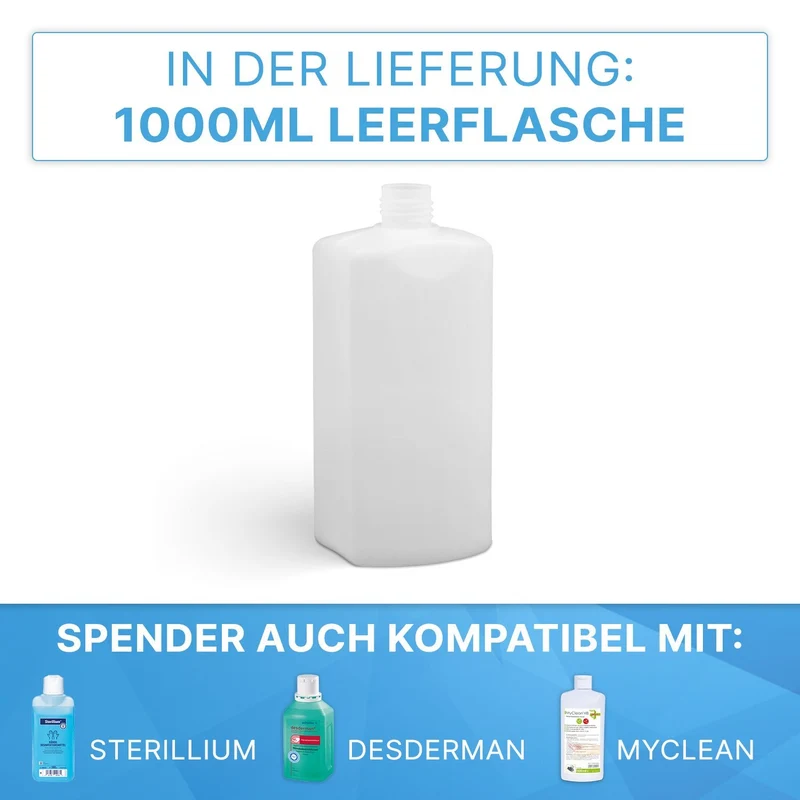 ARNOMED DISPENSER ABS Manueller Seifen- und Desinfektionsmittelspender aus ABS-Kunststoff