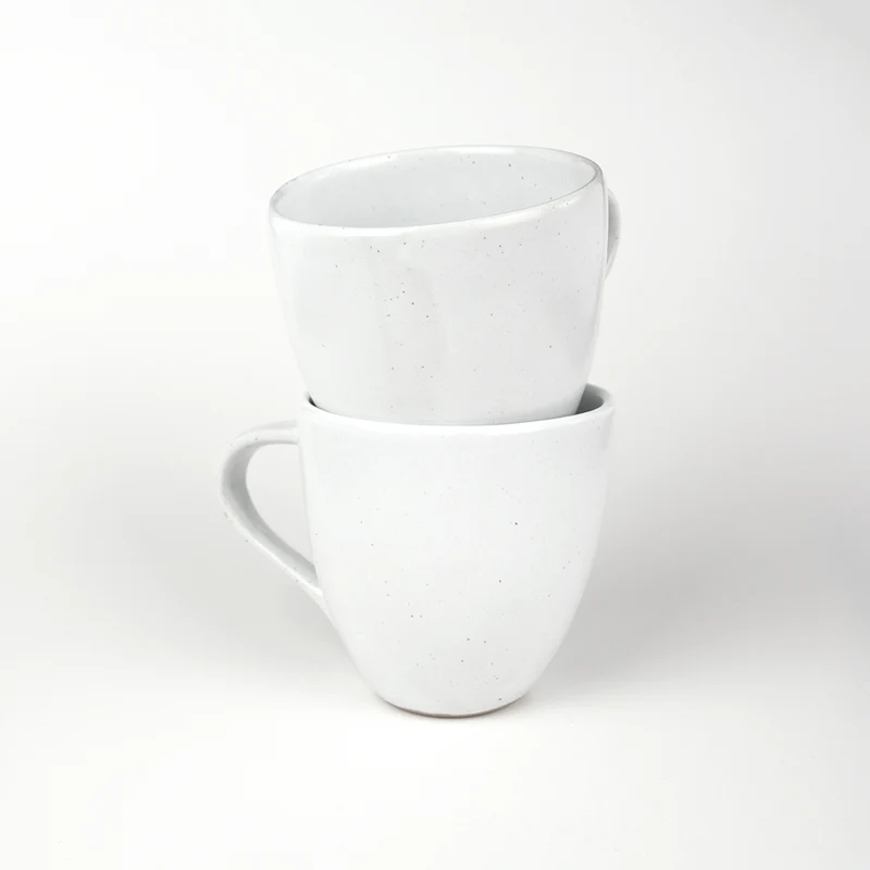 atisan Steingut Tasse Maya weiß
