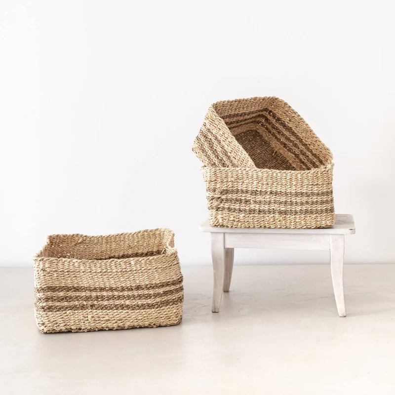 atisan Rechteckiges Korb-Set (S+M+L) "Ardara"