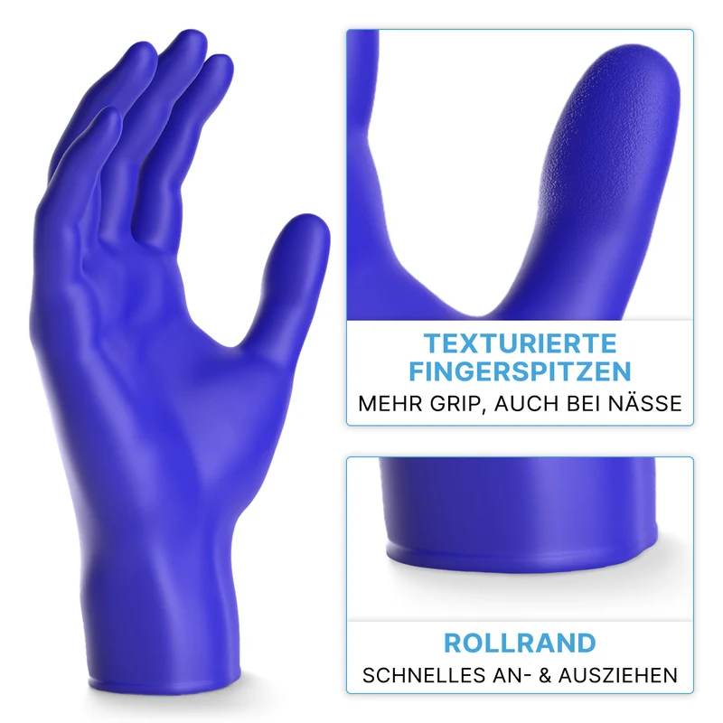 ARNOMED NITRIL XTRA PURE Hautverträgliche & Akzeleratorfreie Einmalhandschuhe aus Nitril
