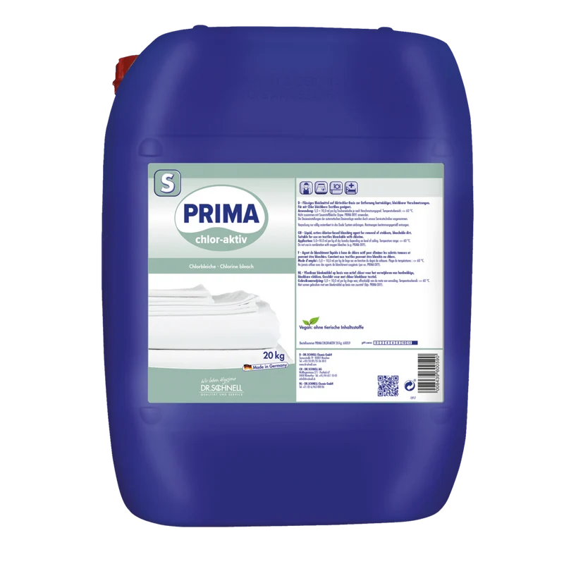 Dr. Schnell PRIMA CHLOR-AKTIV flüssiges Bleichmittel, Aktivchlor für Wäschehygiene | Kanister (20 kg)