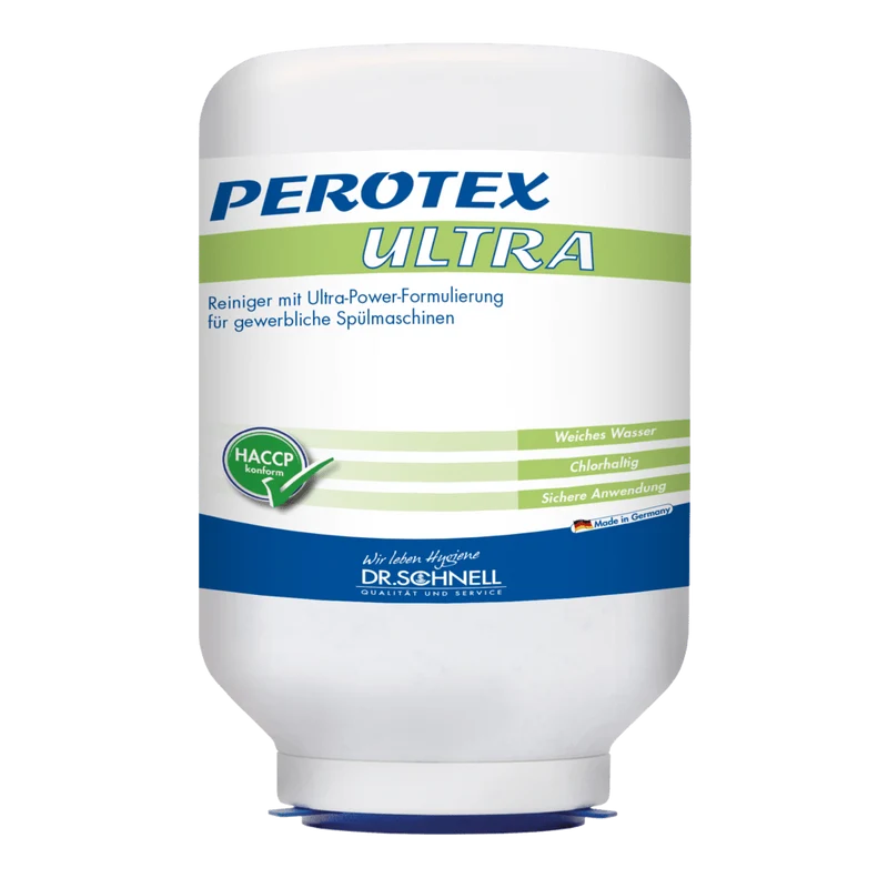 Dr. Schnell PEROTEX ULTRA Geschirrreiniger für gewerbliche Spülmaschinen, chlorhaltig | Kartusche (3 kg)