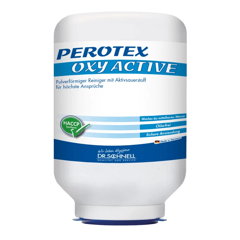 Dr. Schnell PEROTEX OXY ACTIVE Geschirrreiniger für gewerbliche Spülmaschinen, mit Aktivsauerstoff | Kartusche (3 kg)