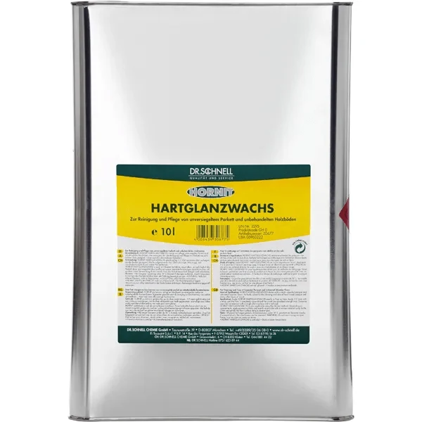 Dr. Schnell HORNIT Hartglanzwachs für Gebäudereinigung und Bodenpflege | Packung (10 l)