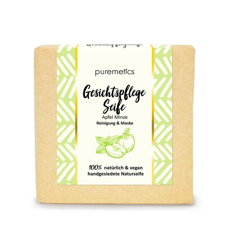 puremetics Gesichtspflegeseife "Apfel Minze"