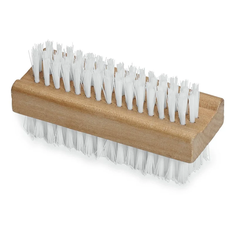 Nölle Profi Brush Handwaschbürste doppelseitig, 10 cm, hart PP-weiß | 1 Stück