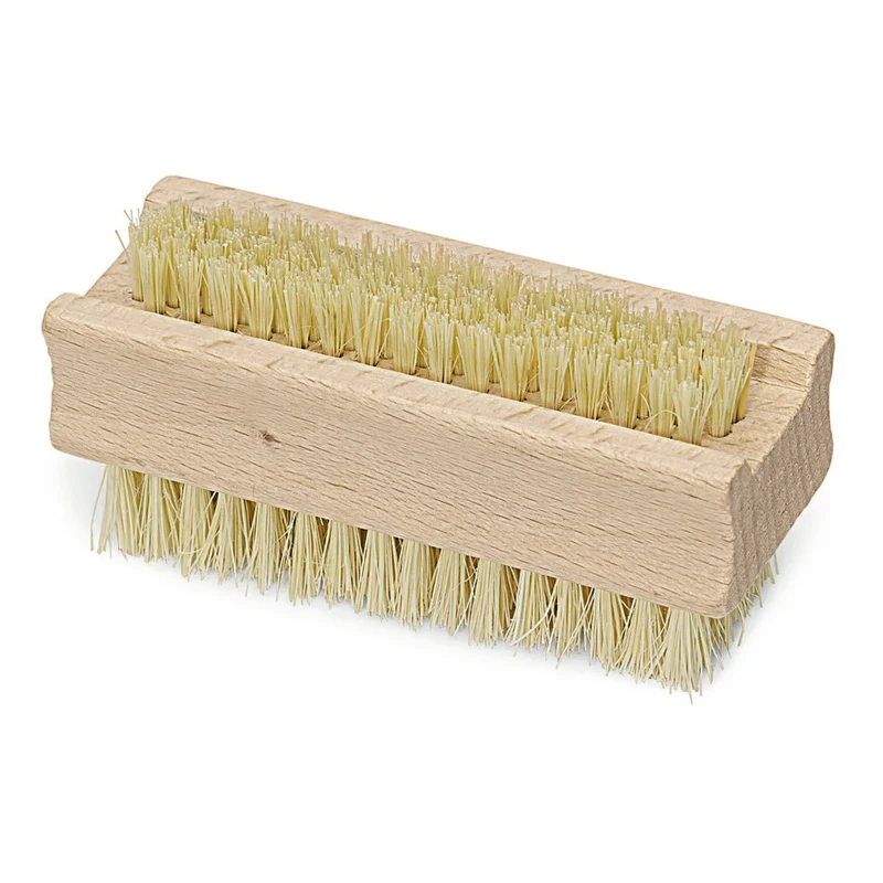 Nölle Profi Brush Handwaschbürste, doppelseitig, 11 cm, Naturfibre, hitzebeständig | 1 Stück