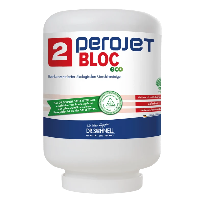 Dr. Schnell PEROJET BLOC 2 ECO Geschirrreiniger für gewerbliche Spülmaschinen, ökologisch | Kartusche (4 kg)
