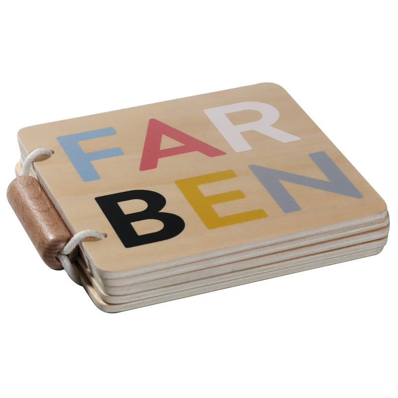 KINDSGUT Holzbuch Farben