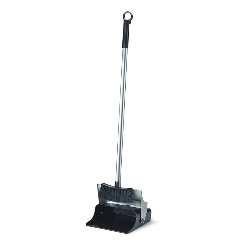 Nölle Profi Brush Langstiel-Kehrset mit Klapp-Schaufel, grau 113 cm | 1 Stück