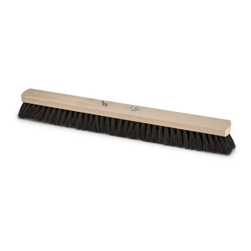 Nölle Profi Brush Saalbesen 60 cm, Naturhaar mit Flügelschrauben | 1 Stück