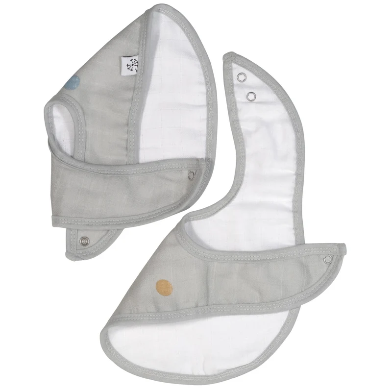 KINDSGUT Musselin Lätzchen "Punkte" 2er Set