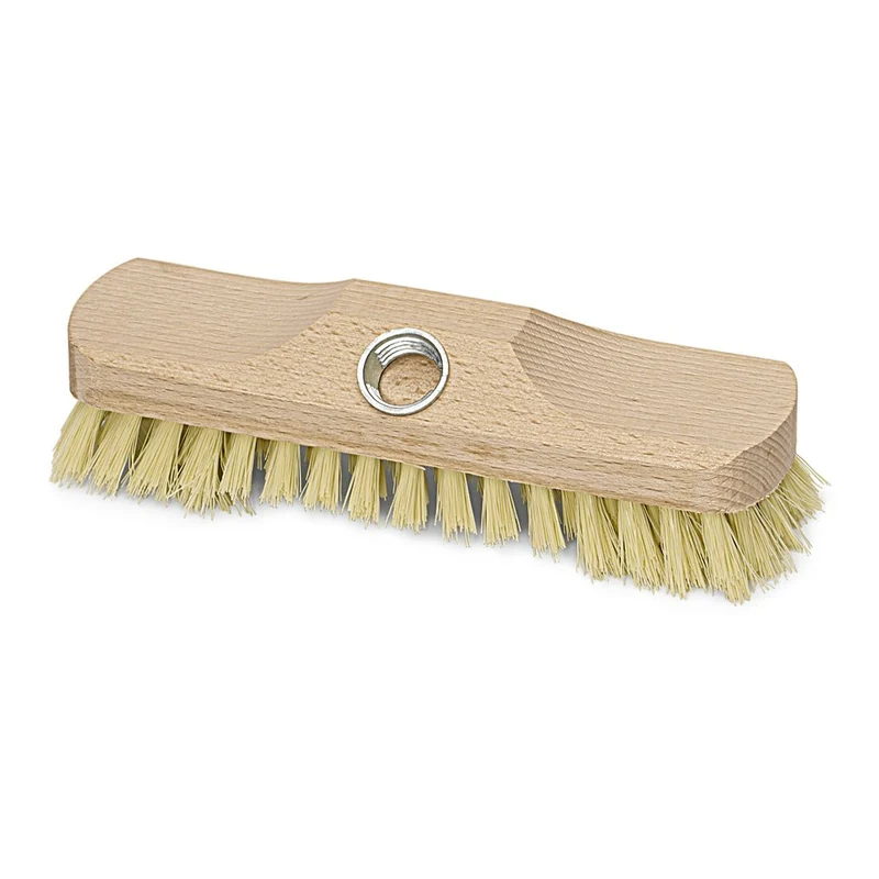 Nölle Profi Brush 22 cm Schrubber mit Bart, hart, Gewinde für Reinigung | 1 Stück