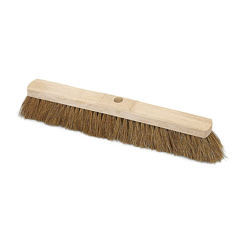 Nölle Profi Brush Saalbesen Natur-Kokos Sattelholz mit Stielloch Sattelholz