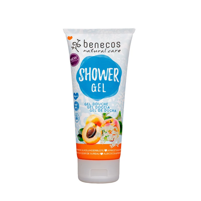 benecos Veganes Duschgel "Aprikose Holunderblüte"