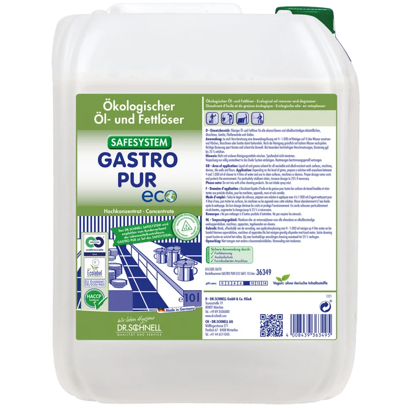 Dr. Schnell GASTRO PUR ECO Öl- und Fettlöser für Oberflächen
