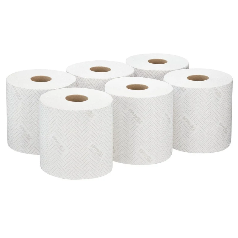 WypAll® L10 Papierwischtuch für Lebensmittel & Hygiene - Zentralentnahme / Weiß - 6 Rolls x 800 Sheets | Karton (6 Rollen)