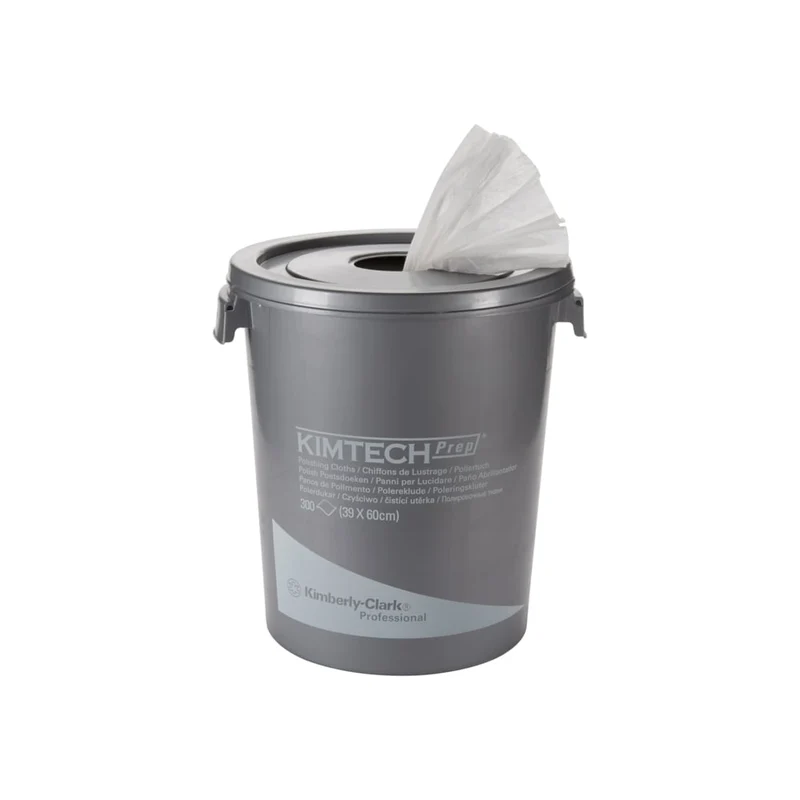 Kimtech® Poliertücher - Spendereimer / Weiß - 1 Bucket x 300 Sheets | Karton (1 Spendereimer)