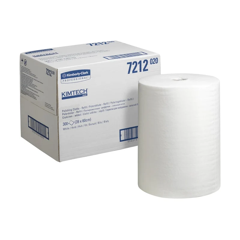 Kimtech® Poliertücher - Nachfüllpack / Weiß - 1 Refill x 300 Sheets | Karton (1 Nachfüllpackung)