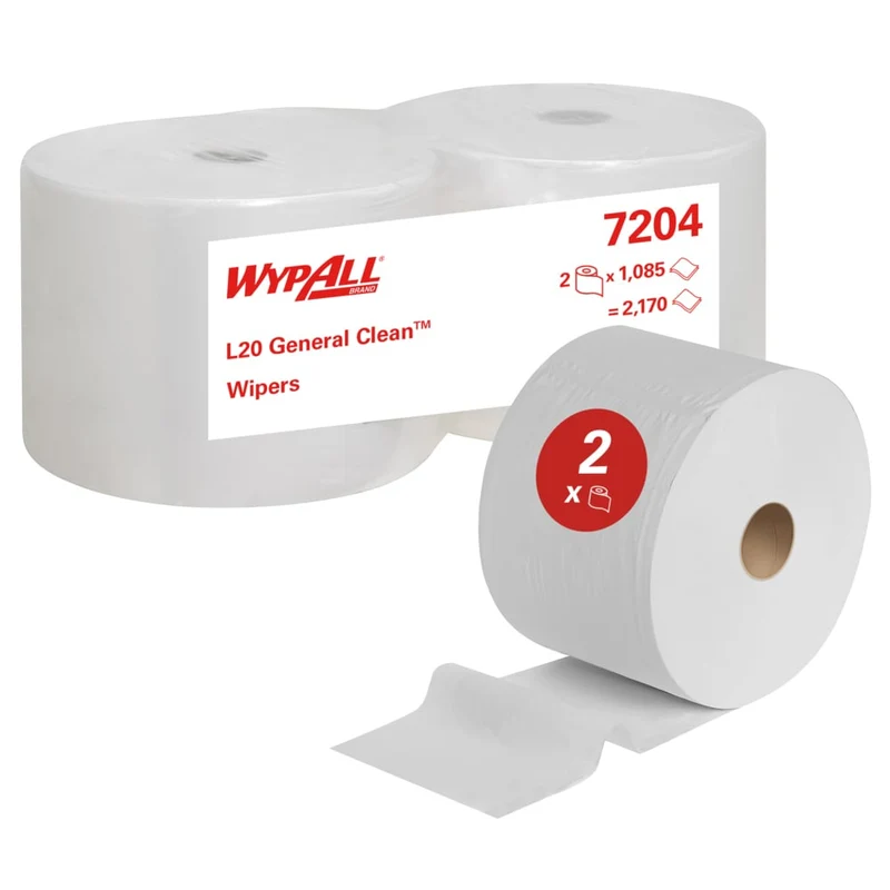 WypAll® L20 Genral Clean - Großrolle / Weiß - 2 Rolls x 1085 Sheets | Karton (2 Rollen)