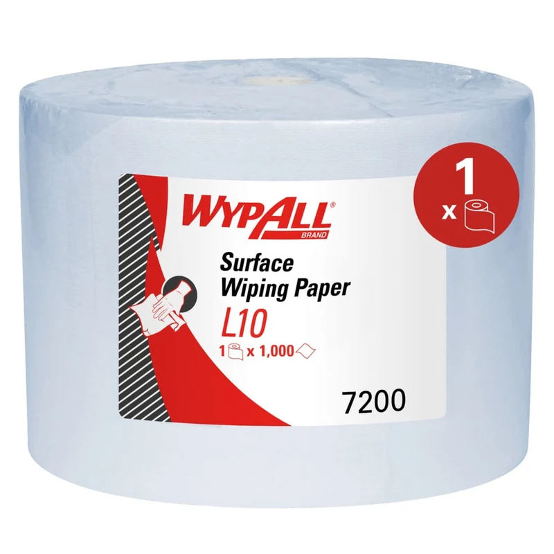 WypAll® L10 Papierwischtuch für Oberflächen - Großrolle, 38.00 cm x 23.50 cm