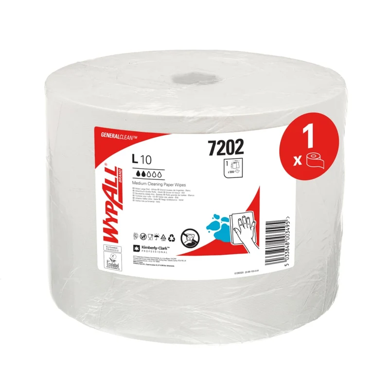 WypAll® L10 Papierwischtuch für Oberflächen - Großrolle, 38.00 cm x 23.50 cm
