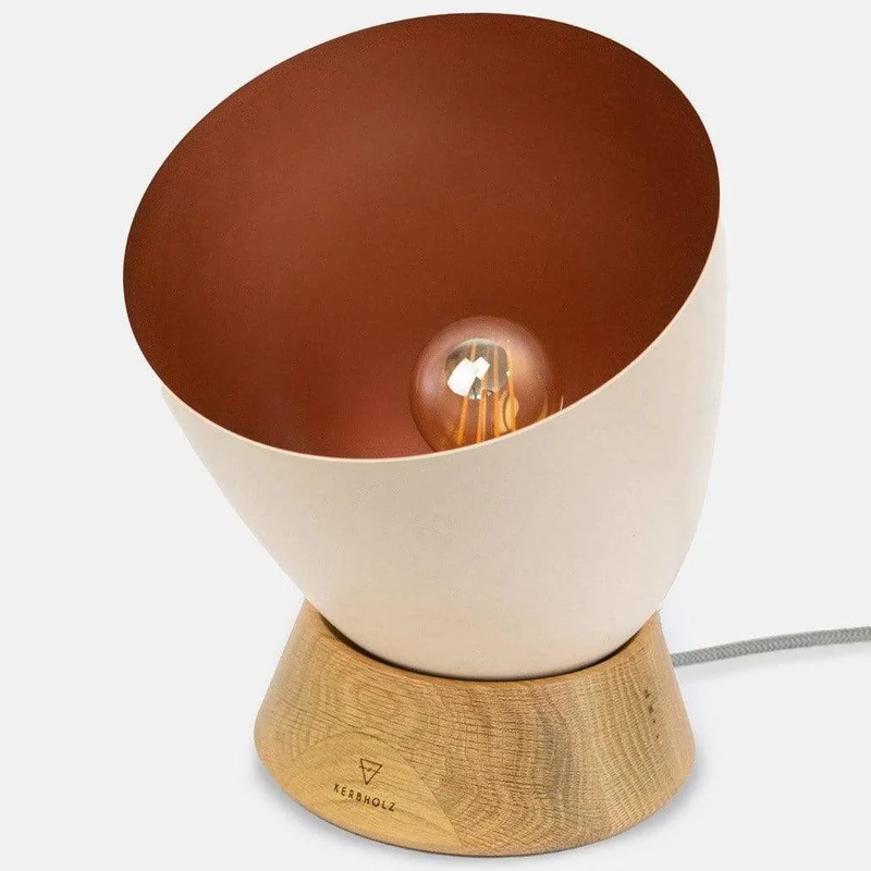 KERBHOLZ Tisch- und Bodenlampe "Konus" Oak
