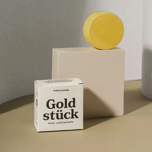 MARI&ANNE Gesichts- und Körperseife "Goldstück" 80 g