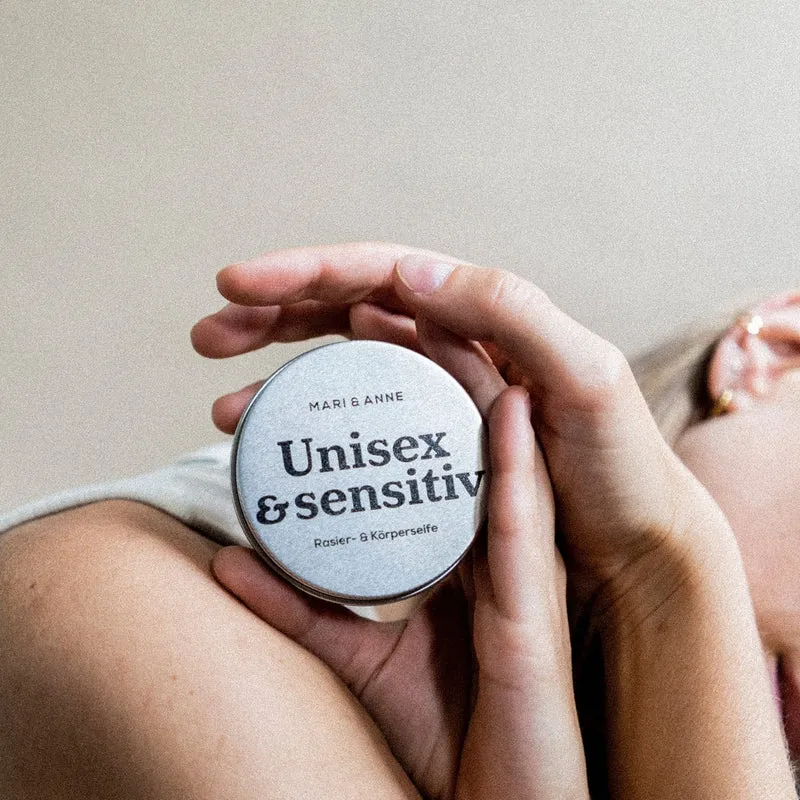 MARI&ANNE Rasierseife mit Dose "Unisex und Mehr" 80g