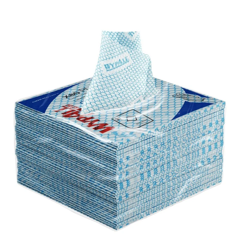 WypAll® X80 Plus Critical Clean - Viertelgefaltet / Blau - 8 Bags x 30 Sheets | Karton (8 Beutel)