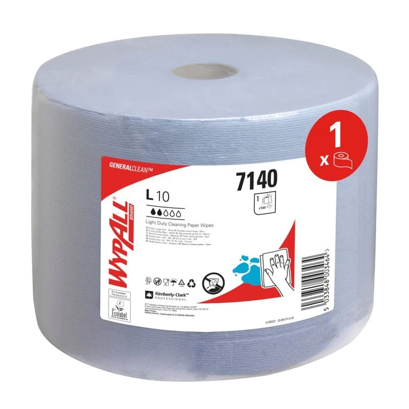 WypAll® L10 EXTRA Wischtücher - Großrolle / Blau - 1 Roll x 1500 Sheets | Karton (1 Rolle)