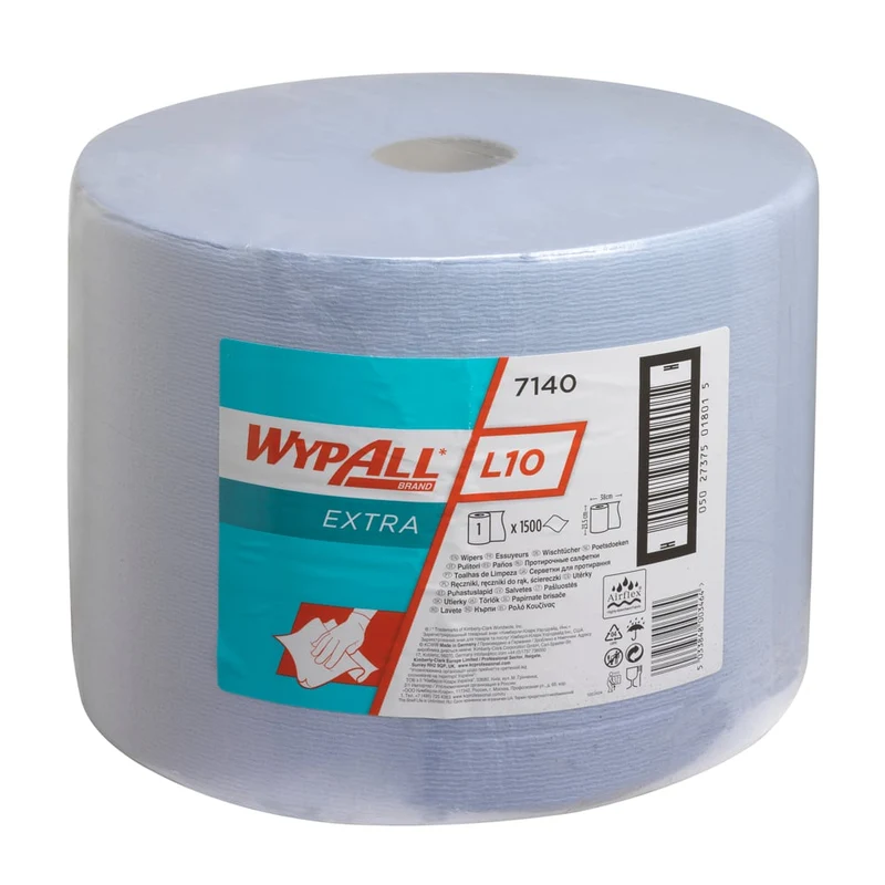 WypAll® L10 EXTRA Wischtücher - Großrolle / Blau - 1 Roll x 1500 Sheets | Karton (1 Rolle)