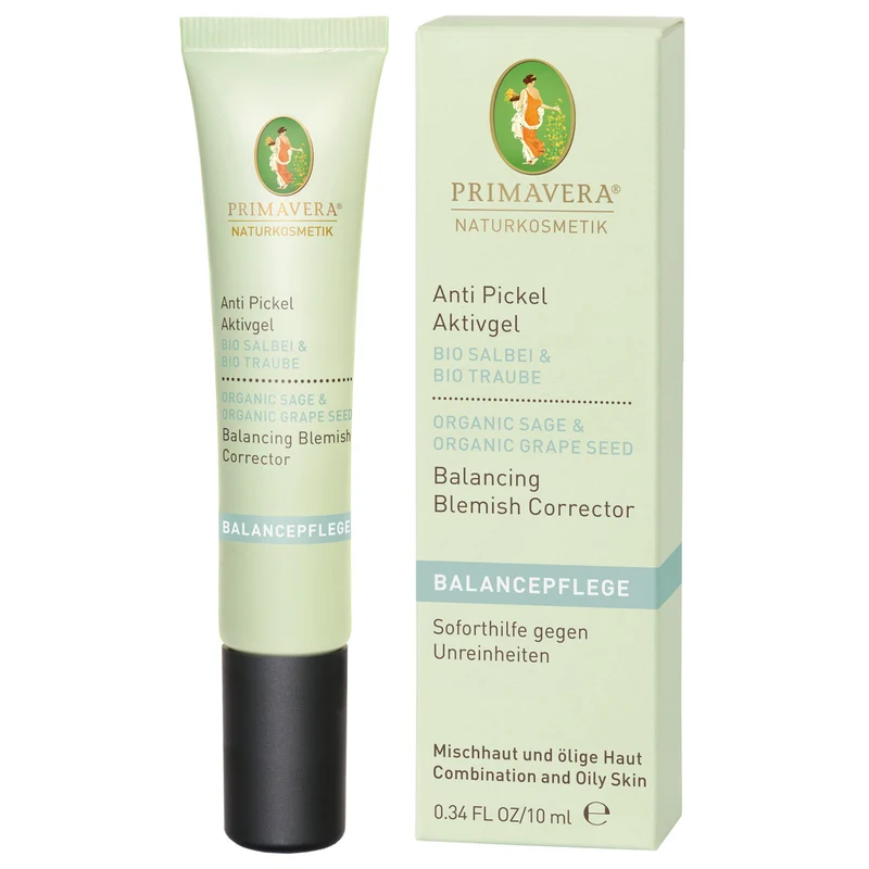 PRIMAVERA Anti Pickel Aktivgel "Bio-Salbei & Bio-Traube" 10 ml