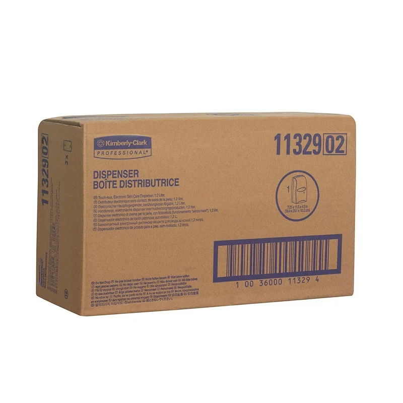 Kimberly-Clark Professional™ Elektronischer Hautpflegespender, berührungslose Abgabe - Kassette / Verchromt /1.2 Ltr - 1 Dispenser | Karton (1 Spender)