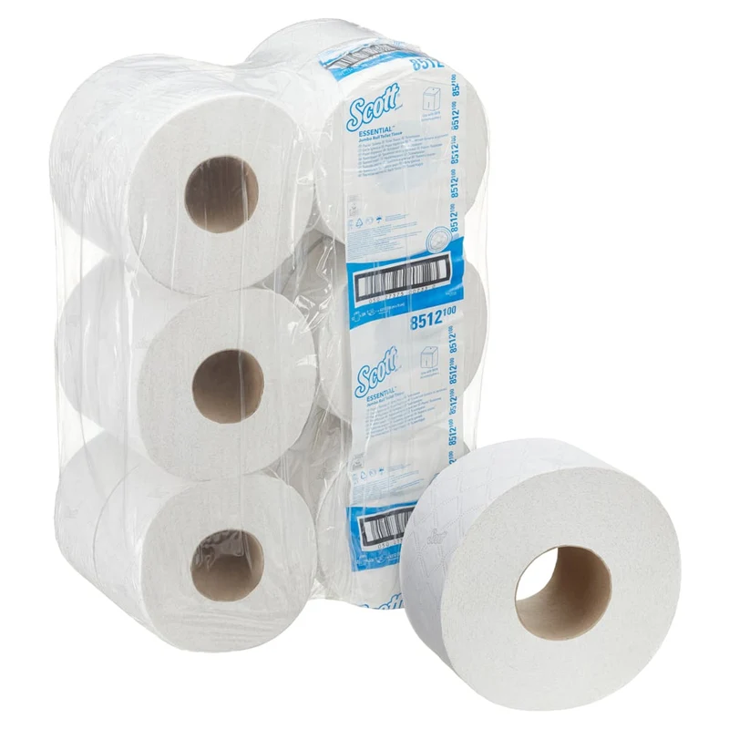 Scott® Essential™ Toilettenpapier - Jumbo / Weiß - 12 Rolls x 526 Toilet Tissue Sheets | Karton (12 Rollen)