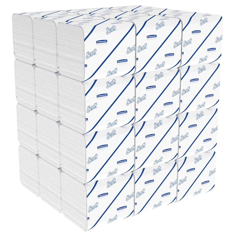 Scott® Control™ Toilettenpapier - Einzelblattsytem / Weiß - 36 Packs x 250 Toilet Tissue Sheets | Karton (36 Päckchen)