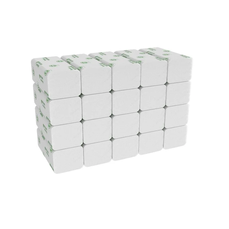 Hostess™ NATURA™ Handtücher - C-Falzung / Weiß /M - 20 Clips x 140 Sheets | Karton (20 Päckchen)
