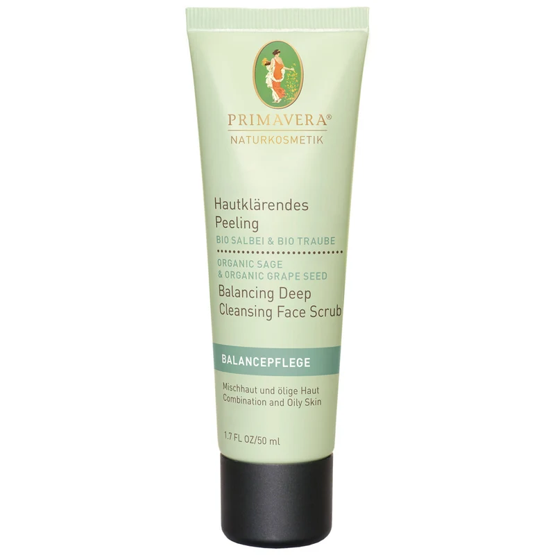 PRIMAVERA Hautklärendes Peeling "Bio-Salbei & Bio-Traube" 50 ml