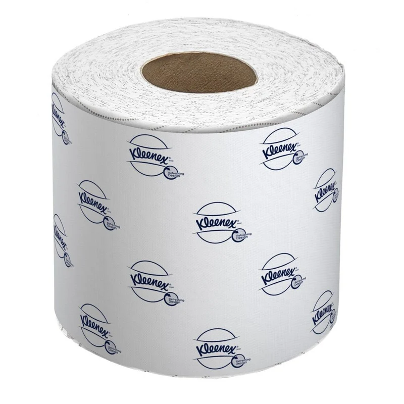 Kleenex® Toilettenpapierrollen - Kleinrollen / Weiß - 8 Packs x 12 small rolls x 250 Toilet Tissue Sheets | Karton (8 Päckchen)