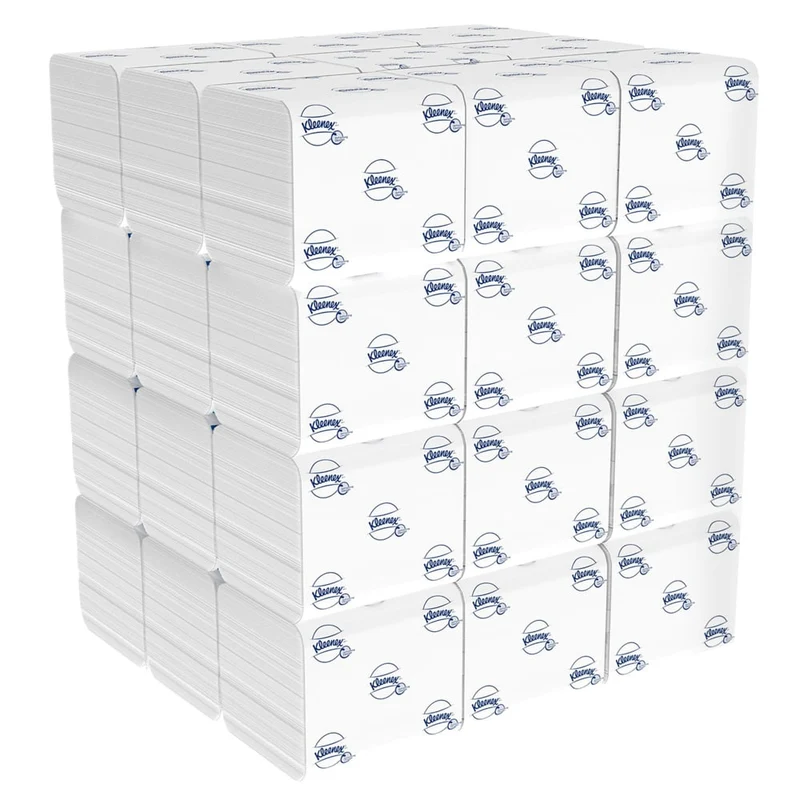 Kleenex® Toilettenpapier - Einzelblattsytem / Weiß /200 - 36 Packs x 200 Toilet Tissue Sheets | Karton (36 Päckchen)