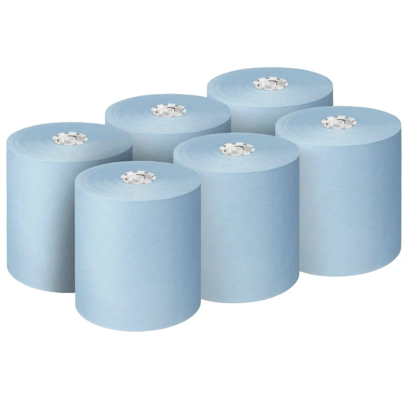 Scott® Essential™ Handtücher - Rolle / Blau - 6 Rolls x 1 Sheet | Karton (6 Rollen)