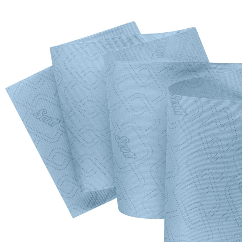 Scott® Essential™ Handtücher - Rolle / Blau - 6 Rolls x 1 Sheet | Karton (6 Rollen)