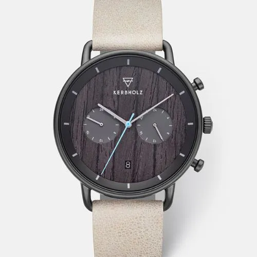 KERBHOLZ Armbanduhr "HERBERT" - Darkwood - Gunmetal Rock