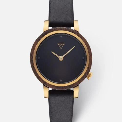 KERBHOLZ Armbanduhr "LUISE" - Sandalwood - Midnight Black
